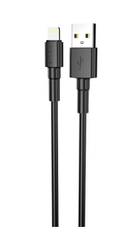Кабель USB - Lightning CHAROME C21-03 (черный) 1м