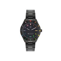 Adidas Originals FASHION Wrist Watch Quartz Movement Stainless Steel Strap Black Dial Women"s Watch 50m Water Resistant