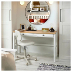 Письменный стол IKEA HEMNES, 75x120 см, белый/светло-коричневый, ХЕМНЭС ИКЕА