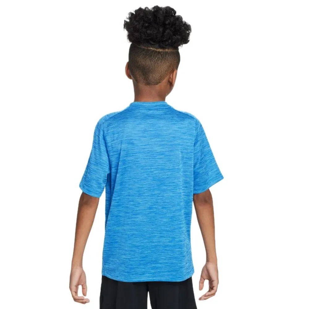 Детская теннисная футболка Nike Boys Multi Dri-FIT Short-Sleeve - light photo blue/football blue/white