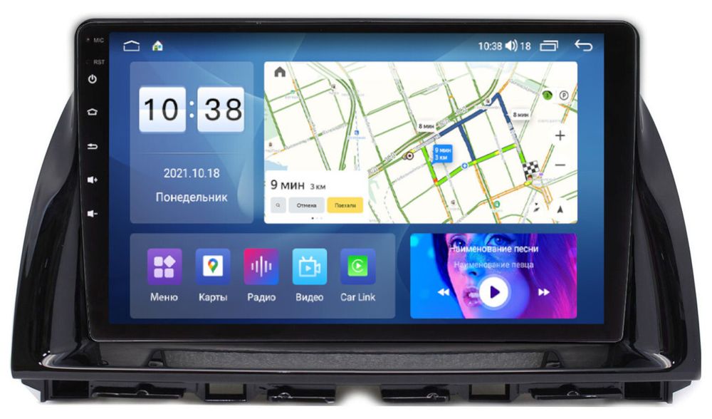 Магнитола для Mazda CX-5 2011-2017 - Parafar PF984-10UHD на Android 13, QLED, ТОП процессор, 8Гб+128Гб, CarPlay, 4G SIM-слот