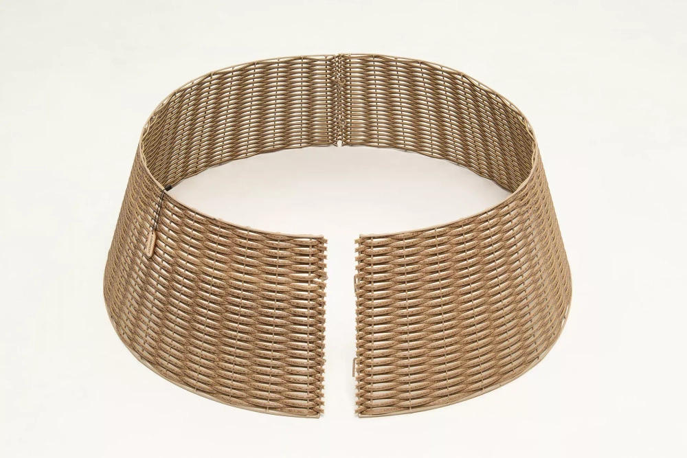 Корзина под елку Премиум Царская Лоза 87 см., разборная, чайное дерево, ЕлкиТорг (87-221)