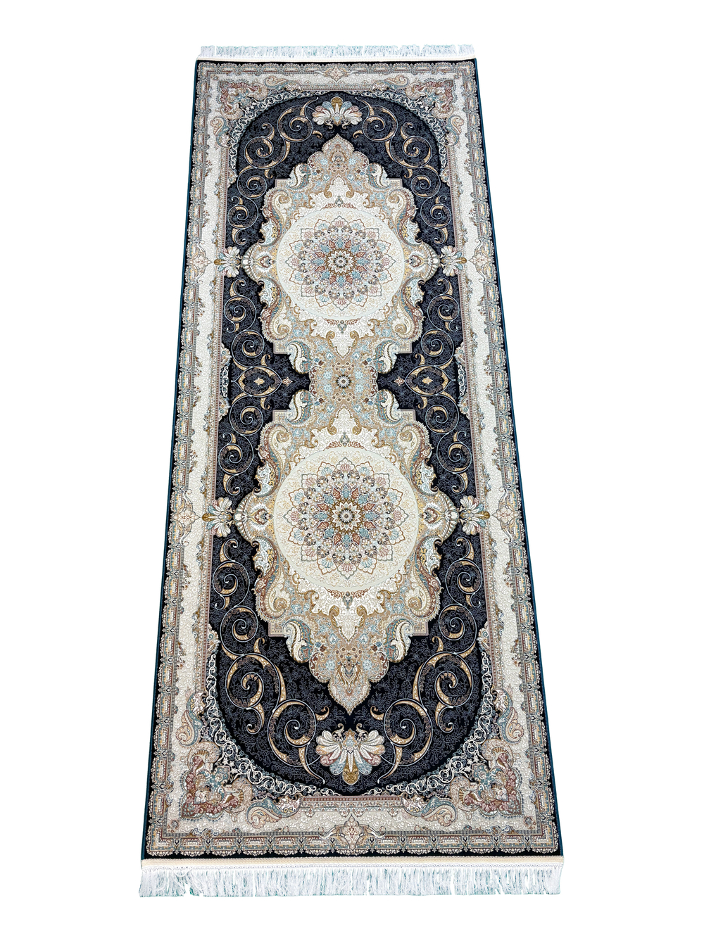 Ковер Mashad 1500 G144 D.Blue Прямоугольник