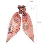 Резинка для волос 2х18 см, скранч, с хвостиками, АССОРТИ, MONTE VITA, 457076