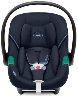 Коляска Cybex Balios S Lux BLK complete Aton S2 Ocean Blue 3 в 1 Moon Black с дождевиками