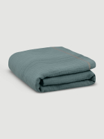 Плед-пелёнка Mjölk Gray Blue из муслинового хлопка