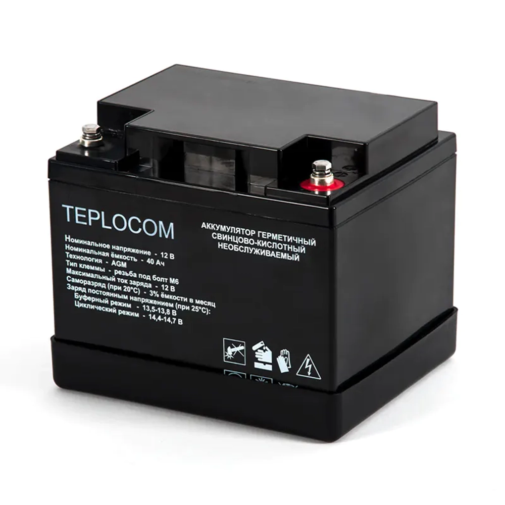 TEPLOCOM Solar 800, 40Ач источник бесперебойного питания и акб, 12384