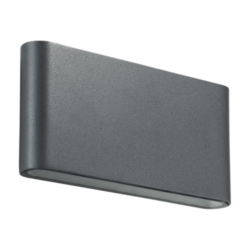 Уличный настенный светодиодный светильник 357422 STREET NT17 167 темно-серый IP54 LED 3000K 6W 220-240V KAIMAS