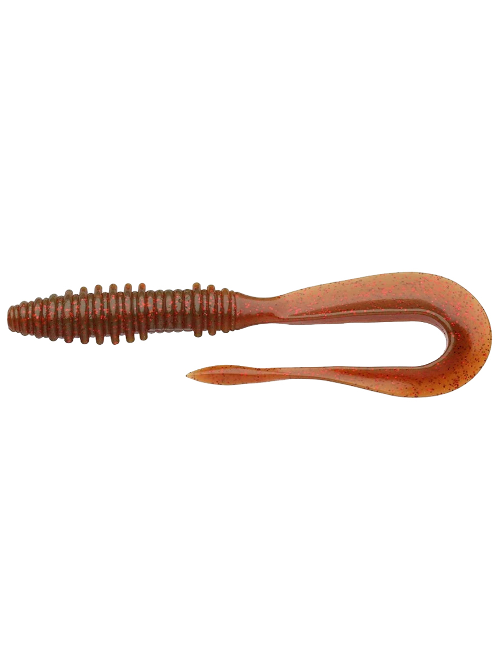 Приманка силиконовая Keitech Mad Wag Mini 2.5" #101 Green Pumpkin PP., 3 упаковки по 12 штук