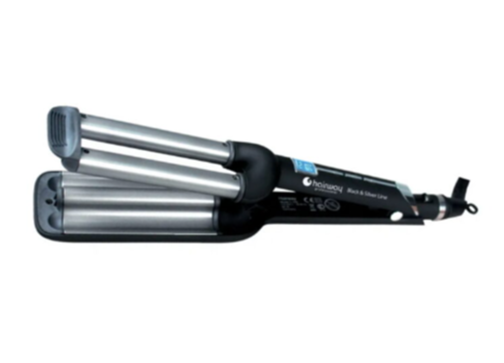 Плойка HW "волна"Black&Silver Line 16-16-16мм 80W