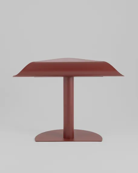 Журнальный столик Cornea металл бордовый