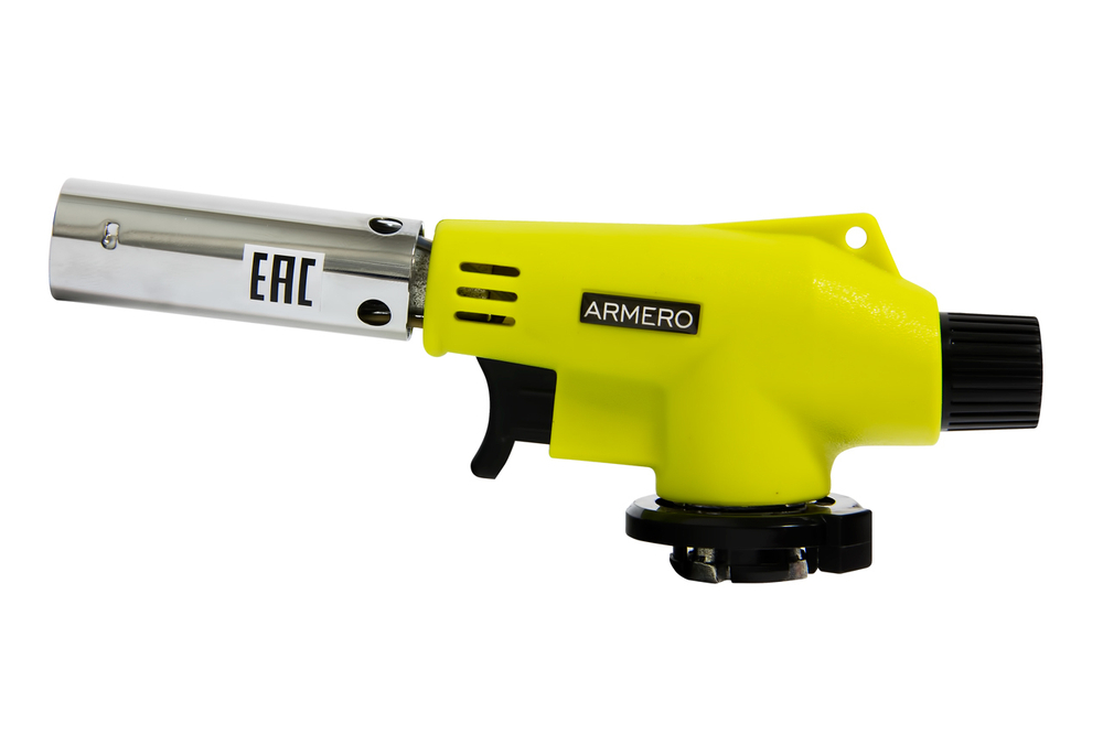 Горелка газовая Armero A710/116 для цангового баллона, 360°, пьезо