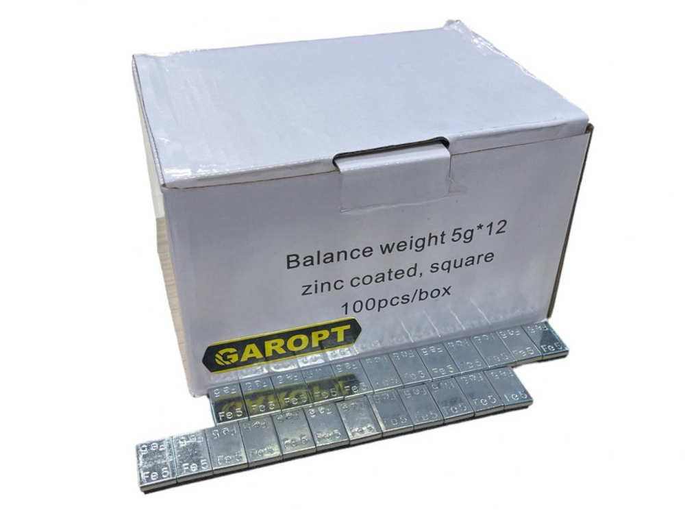 Грузики самоклеящиеся стальные на синей ленте 60 гр., 100 шт в упаковке , 5гр х 12 chemistry