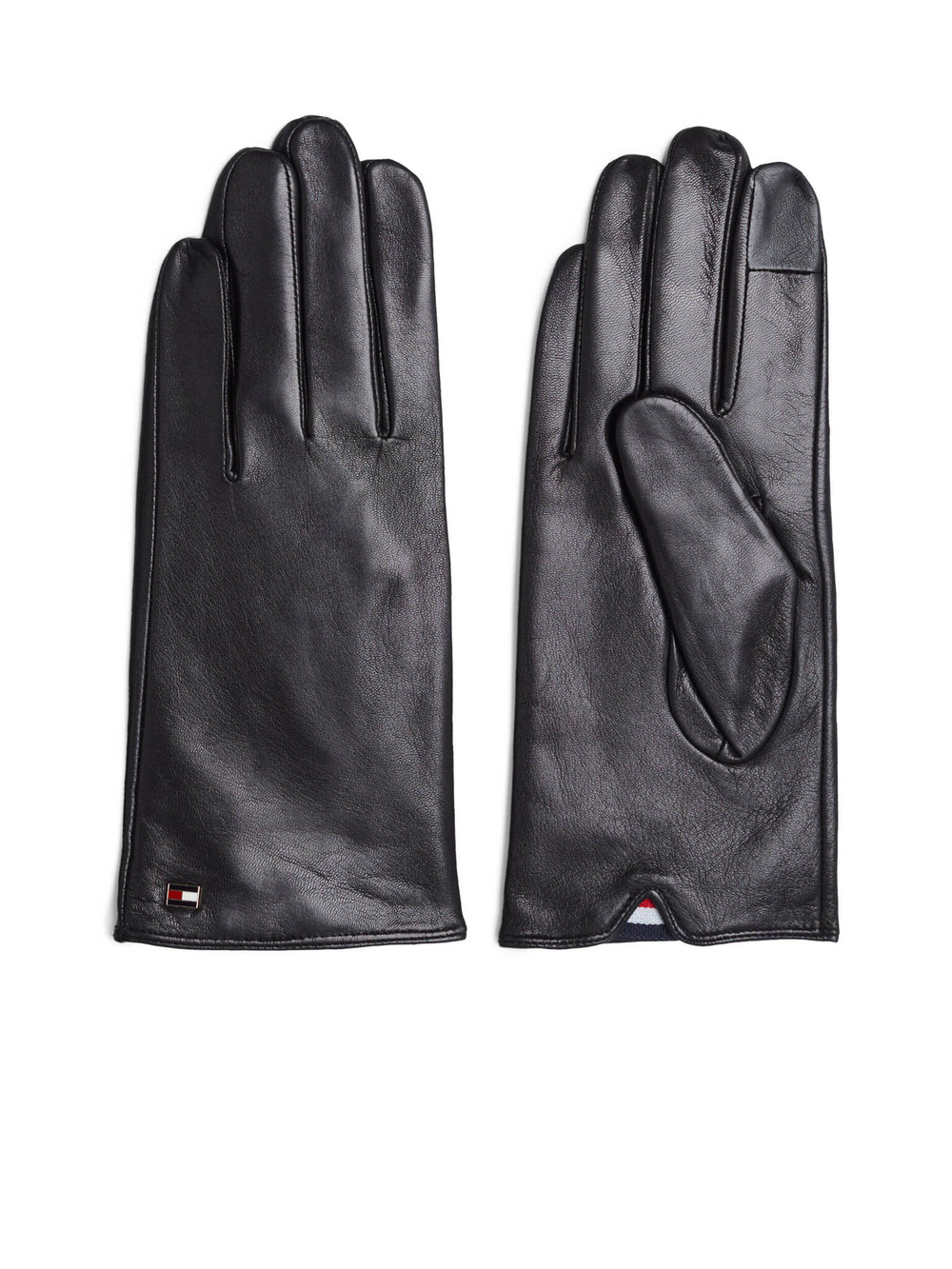 Кожаные перчатки Tommy Hilfiger - черный(AW0AW17383)