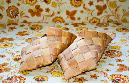 Лапти-тапочки берестяные без задника р39