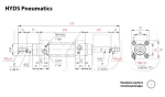 SCD 63x200-S Пневмоцилиндр с двусторонним штоком