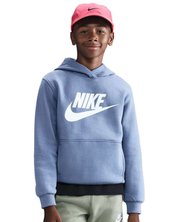 Детская теннисная толстовка Nike Kids Sportswear Club Fleece - world indigo/white