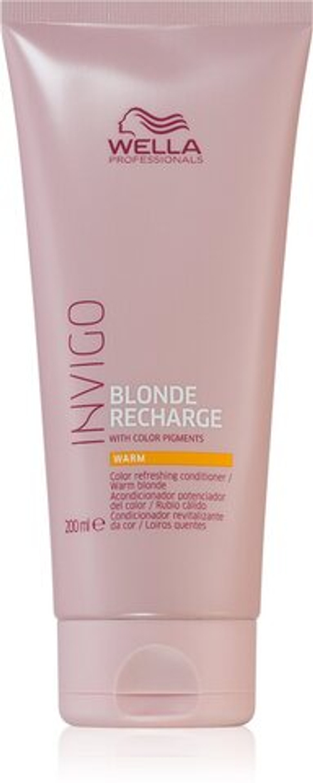 Wella Professionals Invigo Blonde Recharge - кондиционер, усиливающий цвет светлых волос /  Warm 200  ml  / GTIN 8005610642918