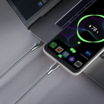 Дата-кабель Ceramic USB-C - USB-C, 1м, серый