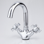 Смеситель для раковины, Frap, с кран-буксой, хром, F1324