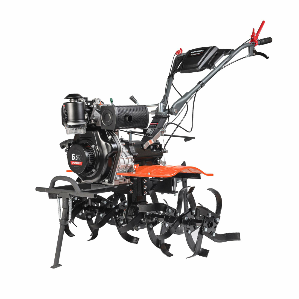 Мотоблок дизельный PATRIOT BOSTON-6D 6 л,с; фрезы: 1050 mm; 2 вперед+ 1 назад;(440701535)