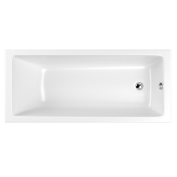 Акриловая ванна WHITECROSS Wave Slim, встраиваемая, белая, с каркасом