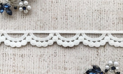 Кружево матовое плетеное, ш. 1,5 см.