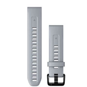 Ремешок QuickFit 20 мм для Garmin Fenix 7S, Fenix 6S, Fenix 5S, Instinct 2S, Epix Pro Gen 2 (42 mm) силиконовый быстросъемный (Серый)