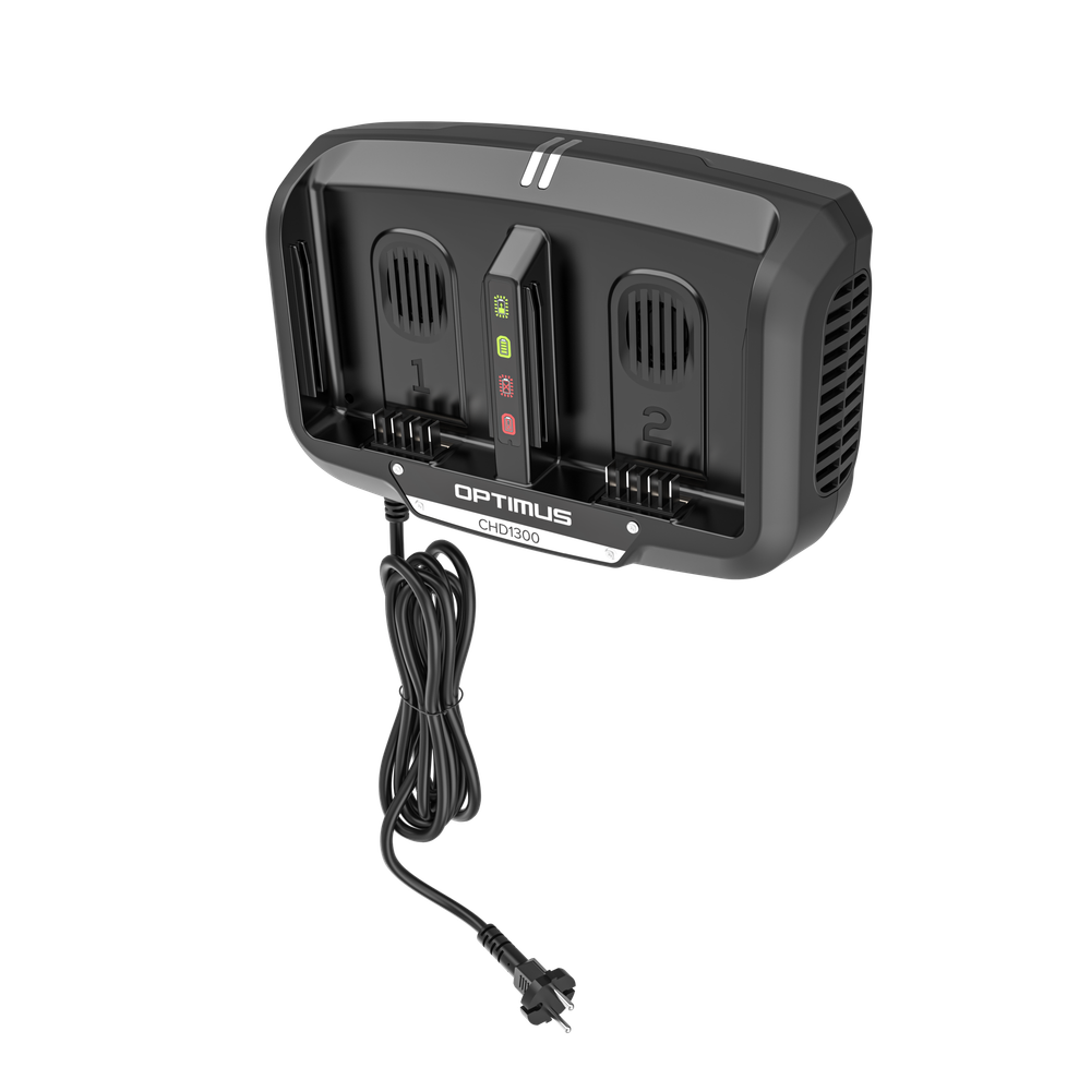 Ультра быстрое двух портовое зарядное устройство Greenworks CHD1300, 82V (2960507)