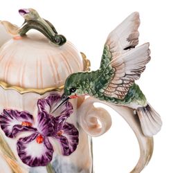 КУВШИН С КРЫШКОЙ LEFARD "ИРИСЫ" 1000 МЛ (КОР=6ШТ.)