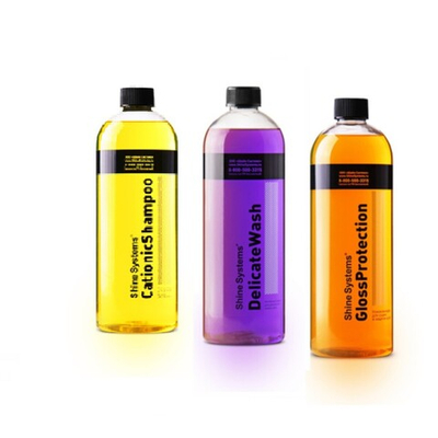 Набор для трехфазной мойки GlossProtection + CationicShampoo+ DelicateWash 750мл