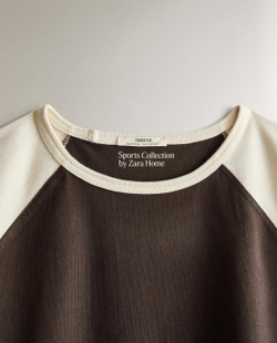 Футболка Zara Home, коричневый, размер M, 4302/120