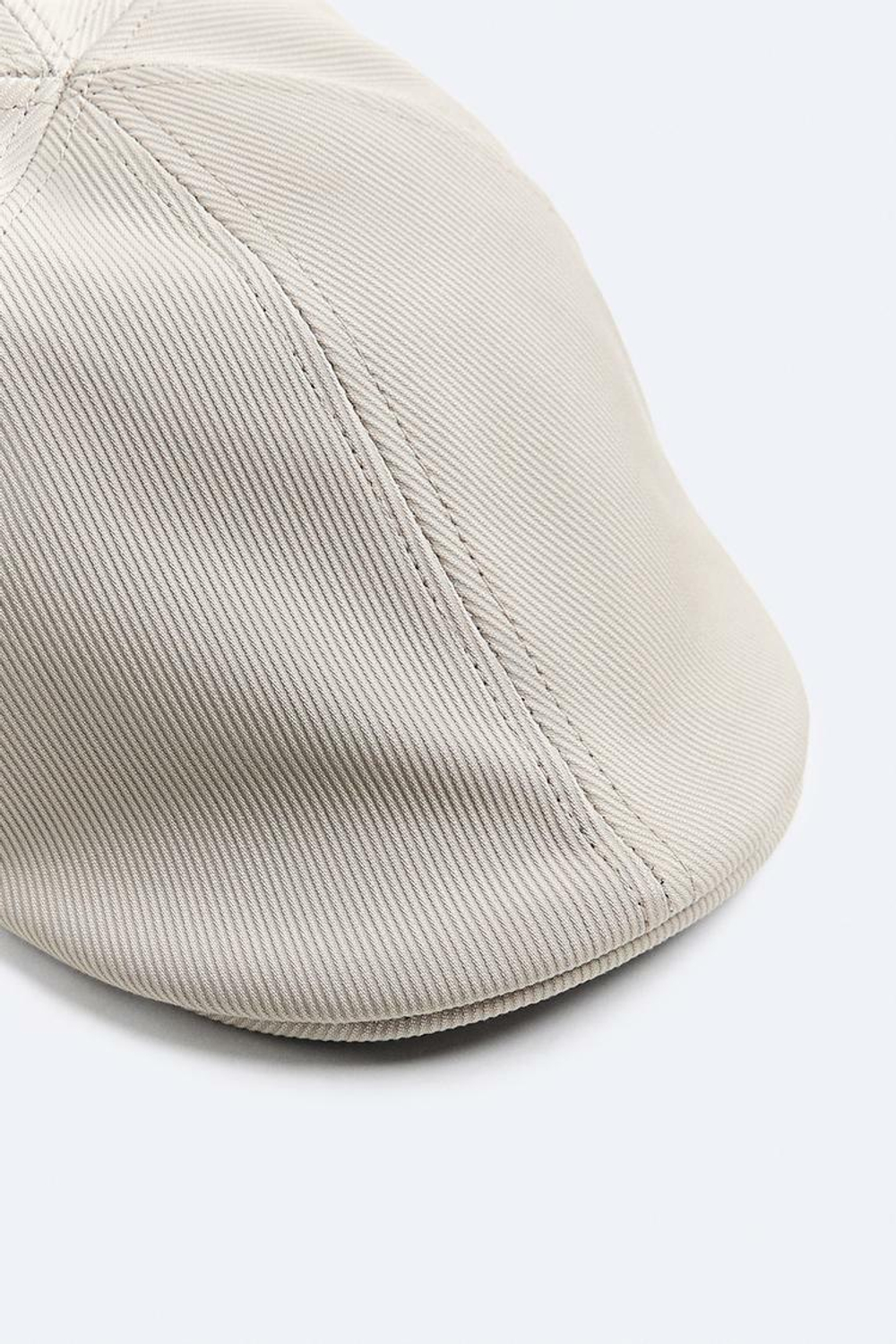 ZARA ПЛОСКАЯ КЕПКА ИЗ РЕЛЬЕФНОЙ ТКАНИ, ПЕСОЧНЫЙ
