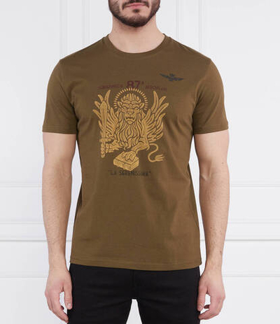 Футболка Aeronautica Militare - зеленый(TS2126J607)