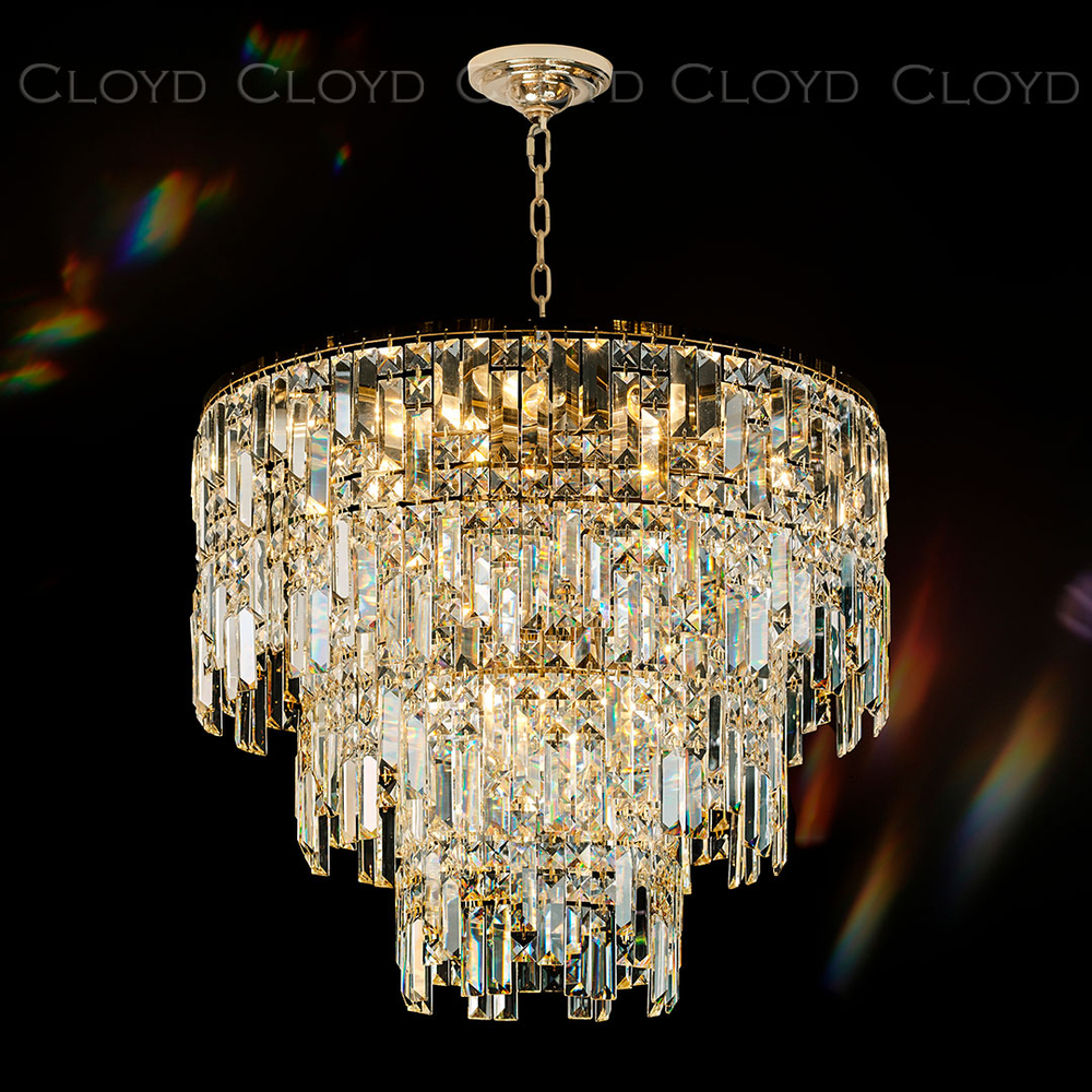 Люстра Cloyd ALCATRAZ-C C15 / Ø60 см - золото (арт.10885)