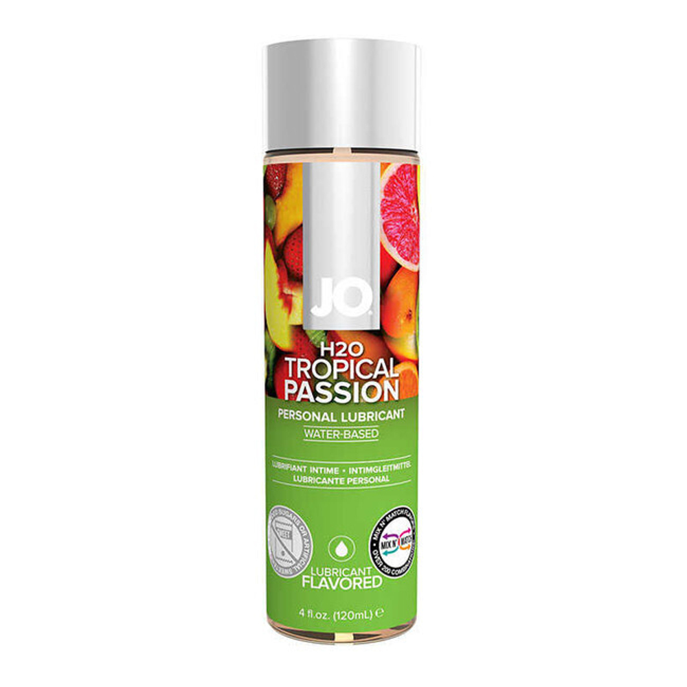 Лубрикант с тропическим вкусом на водной основе JO H2O Lubricant Tropical Passion, 120 мл