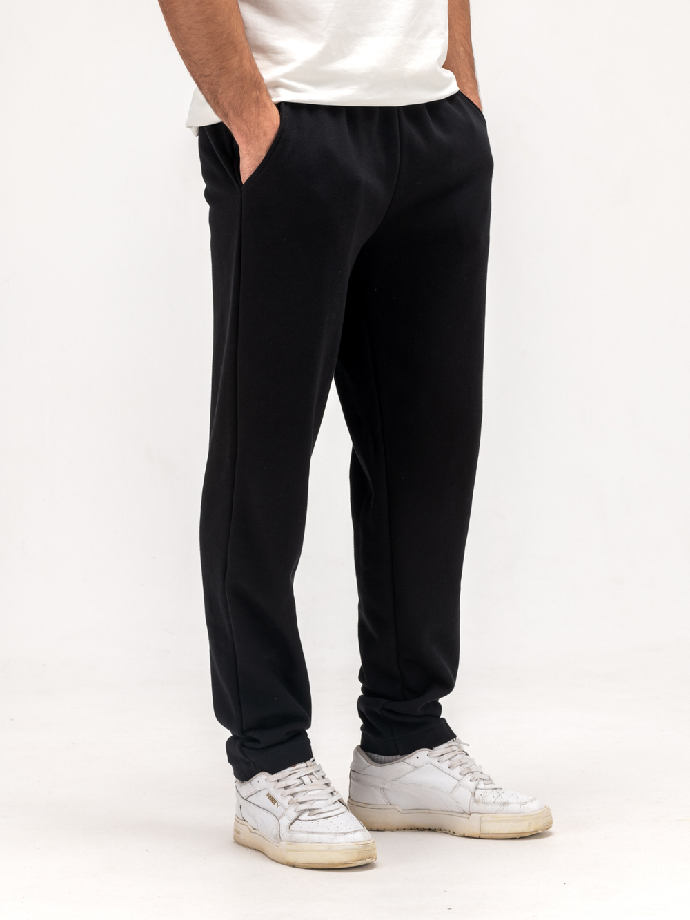 Брюки спортивные прямые без начеса. Уголь.