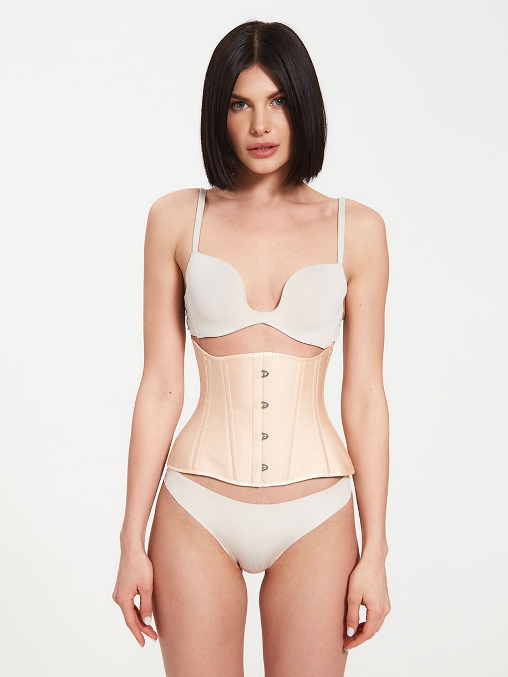 Хлопковый корсет для безупречной осанки в цвете нюд