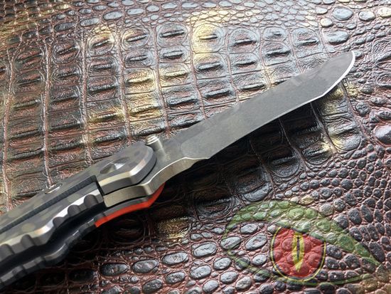 Складной нож Steelclaw Инь-янь c клинком из стали CPM-S35VN, рукоять G10 / Титановый сплав Titanium TC4 Aloy