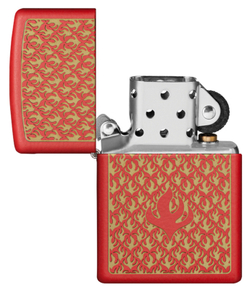 Зажигалка Red Matte Flame Pattern ZIPPO 49573