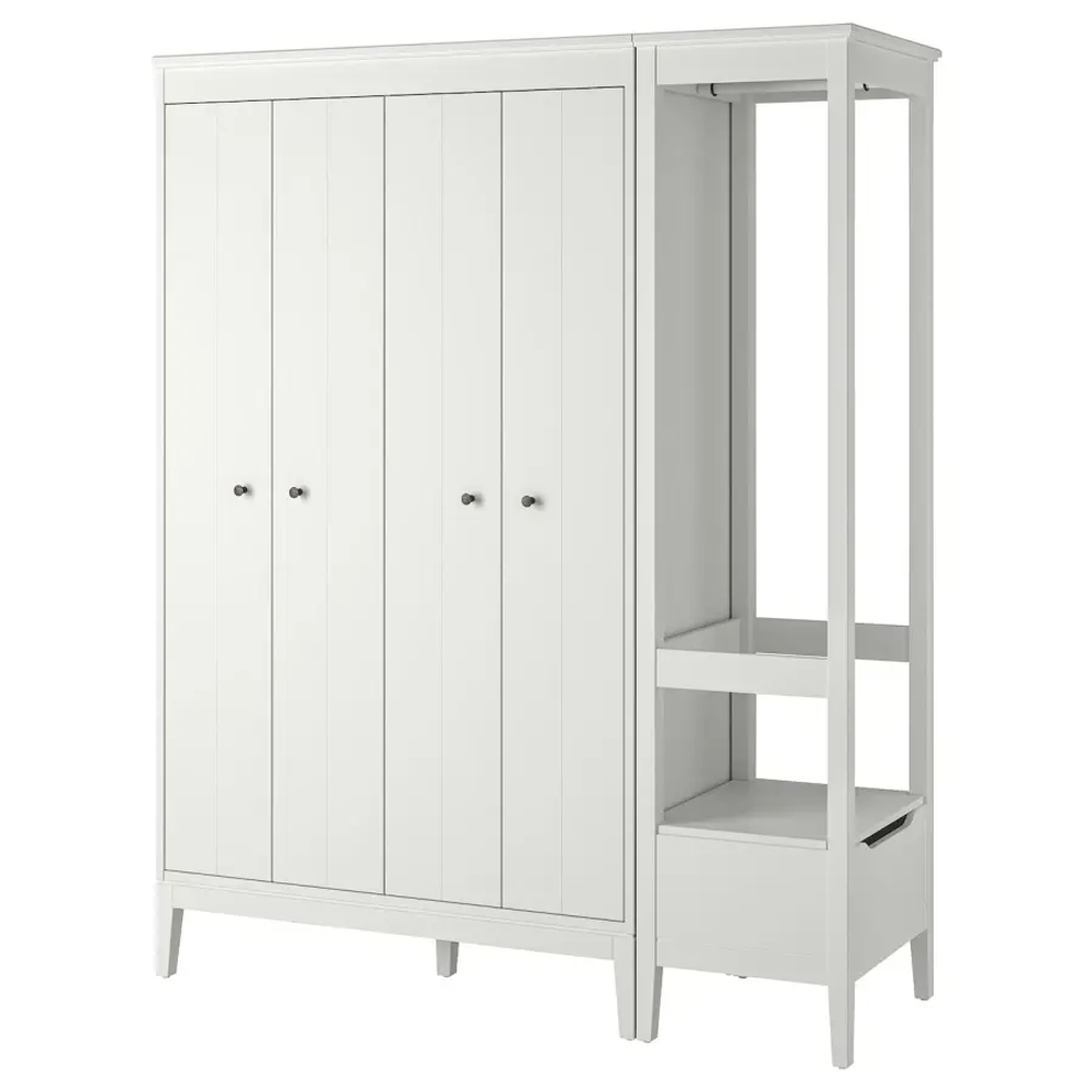 Комбинация для хранения - IDANÄS/IDANАS  IKEA/ ИДАНАС ИКЕА,180x59x211 см, белый