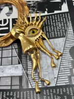 Брошь Скиапар. с подвесками "Лицо"