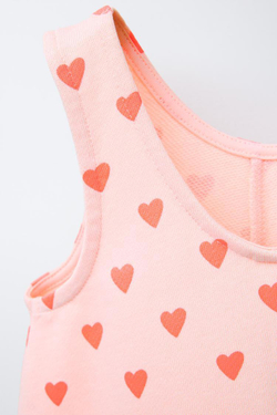 ZARA КОМБИНЕЗОН С ВОЛАНАМИ И ПРИНТОМ, МАНДАРИНОВЫЙ