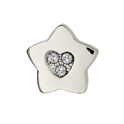 Детские серьги из медицинской стали Star-Heart Swarovsky Biojoux
