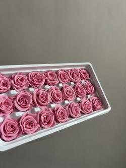 Роза классическая ярко-розовая d=2-3 см (упак 21 шт)