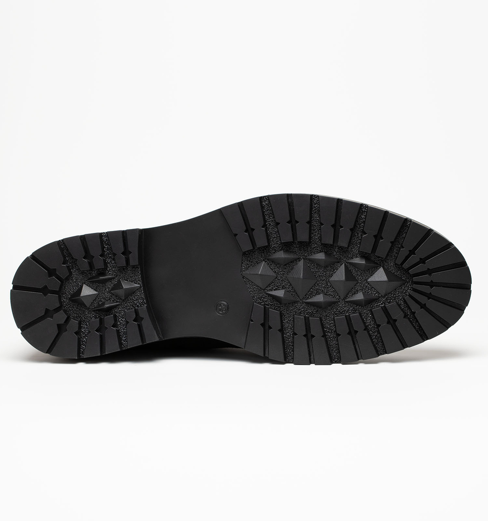 Ботинки мужские натуральная кожа с мехом, ченые