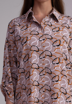 Платье-рубашка 3984зпа, цепи #176Це243984зпа