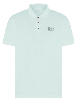 Мужское теннисное поло EA7 Man Jersey Polo T-Shirt - Мятный