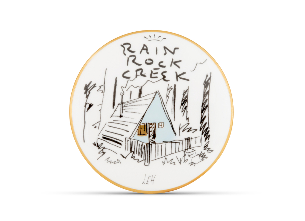 Шкатулка круглая Richard Ginori Rain Rock Creek, 8.2 см