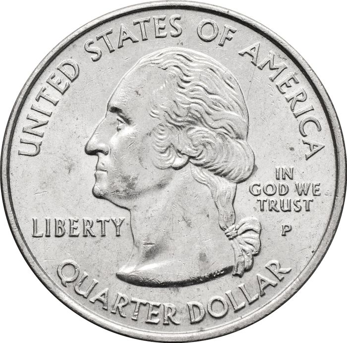 25 центов (1/4 доллара, квотер) 2004 США «Штат Мичиган» (P) XF